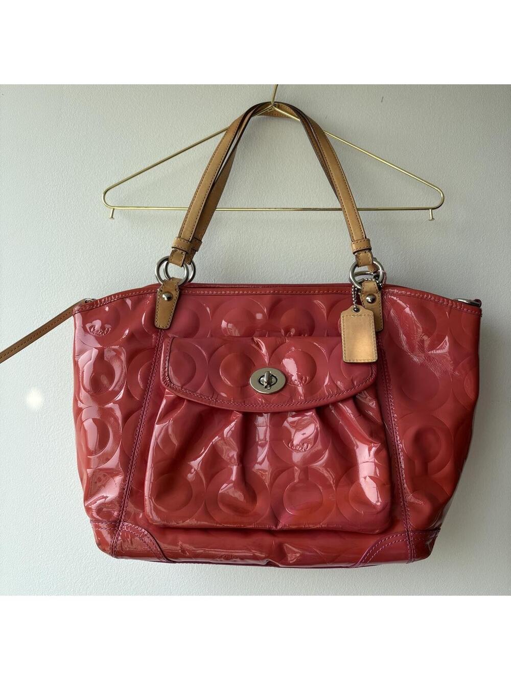 Coach Women's Red and Pink Bag